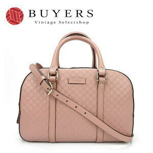 GUCCI Guccissima Handbag Shoulder Bag Pink Leather Crossbody GG